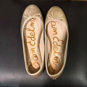 Sam Edelman Metallic Gold Flats
